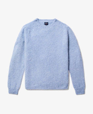 Noah NYC Cross Country Shetland Wool Sweater - Size Large - Ice