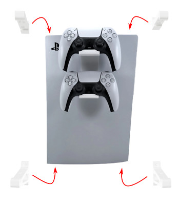 3D Cabin PS5 Minimal Wall Mounting Kit Set Bracket Pack For PlayStation Digital