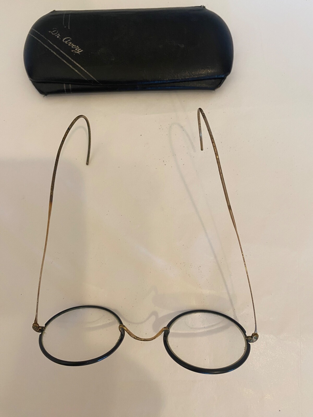 Antique Vintage Eye Glasses with Case - image 3