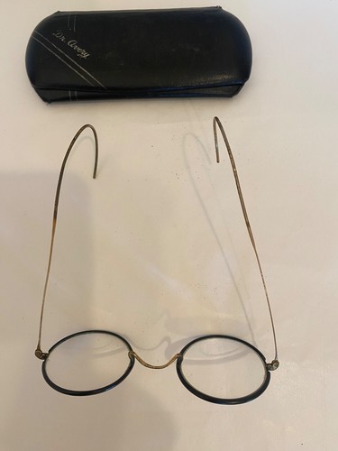 Antique Vintage Eye Glasses with Case - Picture 3 of 10