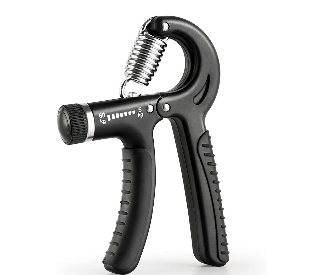 Esercitatore Mano Regolabile Rinforzatore Per Presa Regolabile 5-60 Kg - Per Musica, Sport E Recupero Mani, Confezione Da 2 Hand Grip 40 Kg - Foto 7