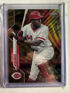 K255,033 - 2020 Topps Chrome Gold Wave Refractors #111 Aristides Aquino #/50