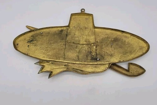 Rare Brass Rice Hat With Pipe Medallion Wall Hanging Agriculture Prosperity - Picture 4 of 4