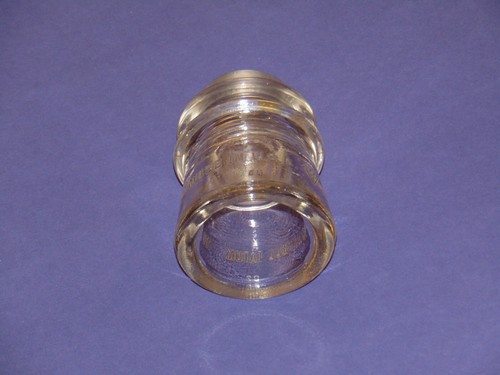 Vintage Whitall Tatum Clear Glass Insulator No 2 (37-40) Made in USA - 第 5/7 張圖片