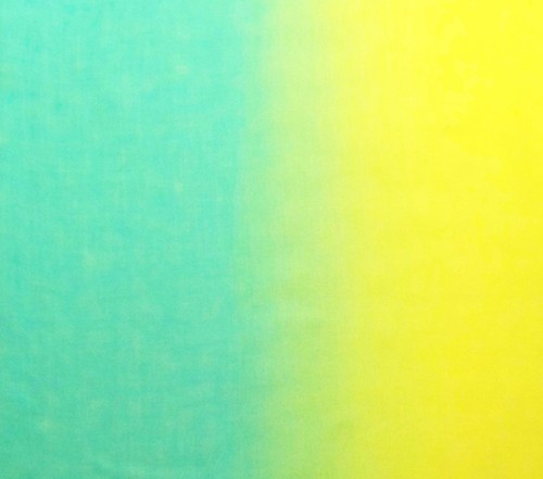 Bufanda de cachemir y seda azul Pacific Dream en turquesa amarillo pera azul marino - Imagen 4 de 6