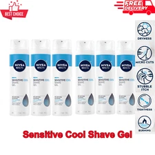 NIVEA MEN Sensitive Cool Shave Gel With Vitamin E, Chamomile &  Seaweed 7 Oz X 6