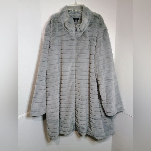 Studio 1886 Damen Kunstfellmantel Größe 3X - Bild 1 von 5