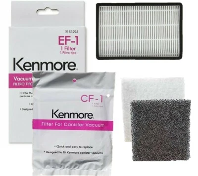 Kenmore Vacuum set EF1 Exhaust Filter & CF1 Motor Filter 20-86889, 20-86883 OEM