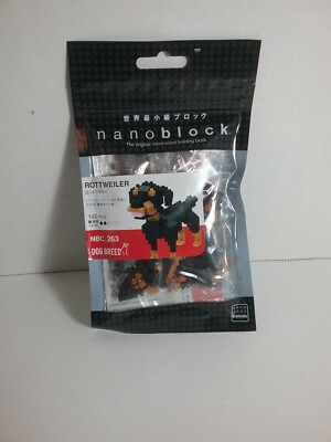 Rottweiler Nanoblock Micro Sized Building Block Construction Brick Kawada NBC263