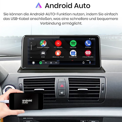Für BMW 1er E81 E82 E87 E88 2006-12 10.25"Linux Carplay Autoradio Idrive GPS AUX - Afbeelding 6 van 12