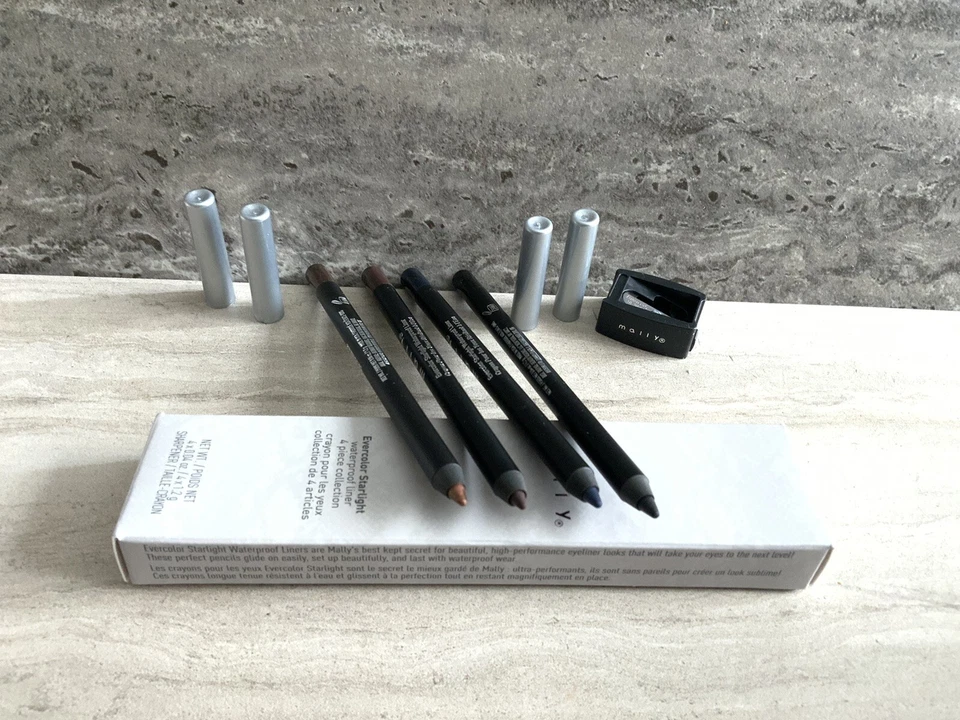 MALLY ~ Evercolor Starlight Waterproof Eyeliner 4 Pc Collection With SHARPNER - Image 2 of 4