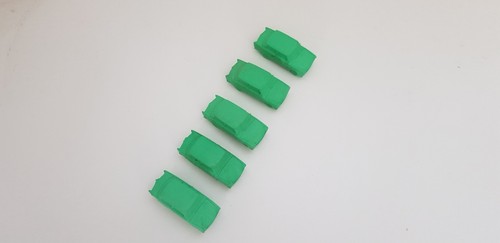 5 x goma de borrar Trabant Trabi 601 verde pieza de colección culto - Imagen 2 de 3