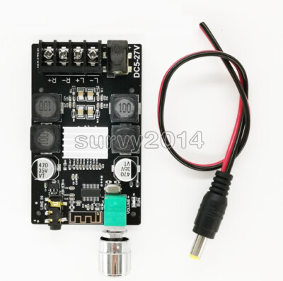 Amplificatore Stereo HIFI Bluetooth AUX+ 2x50W Con TPA3116 E Filtro Digitale