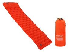 INFLATABLE CAMPING SLEEPING MAT WITH PILLOW CAMPING HIKING OUTDOOR BACKPACKING