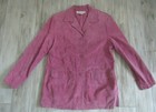 Jessica Holbrook Dusty Rose Washable Suede Leather Jacket Size Medium