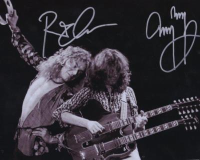 REPRINT - LED ZEPPELIN Robert Plant Jimmy Page Signed 8 x 10