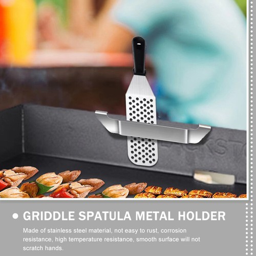 2 Pcs BBQ Tool Fixing Rack Grill Accessories Stainless Steel Utensils - Picture 10 of 12