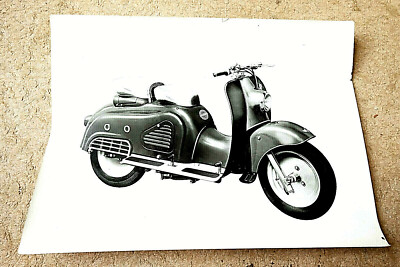 ZUNDAPP WERKFOTO BELLA 200cc ROLLER FUNKTIONIERT PRESSEFOTO nach rechts gerichtet Nr. F 71