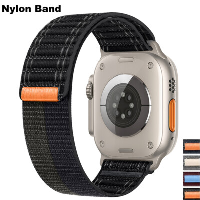 Elastic Loop Nylon Band For Apple Watch Ultra 3 11 10 9 8 7 Sport Strap Bracelet