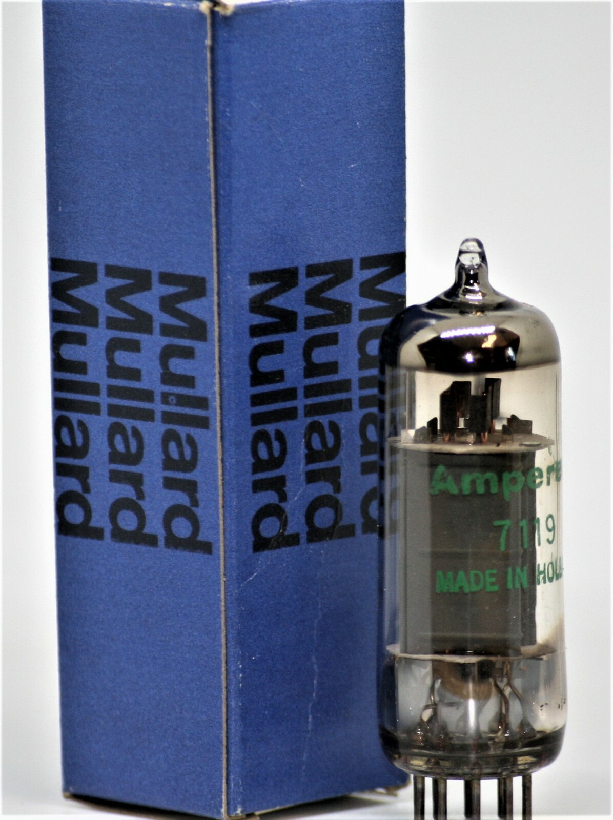 7119 amperex tube e182cc röhre valve ID6 delta 0 H2 box plate ...