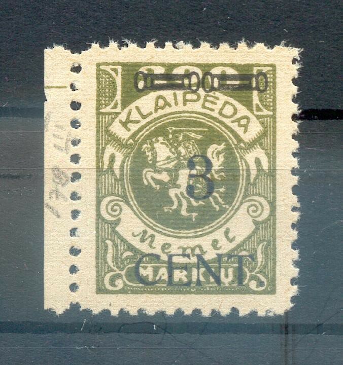 Memel 179III ** MNH Mint Never Hinged BPP 20 EUR (71492