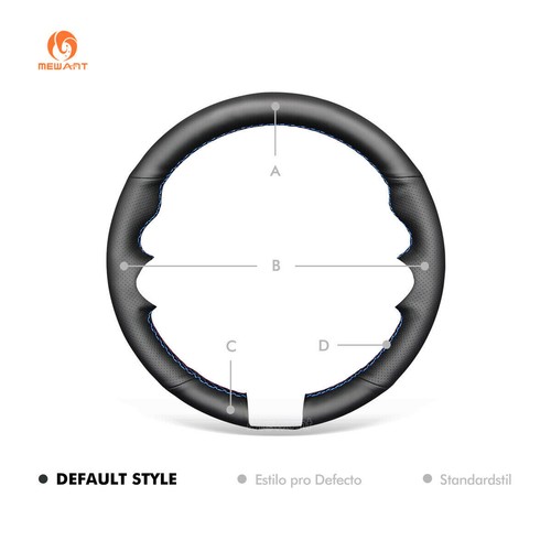 Funda de volante de cuero sintético MEWANT DIY para BMW F30 F31 F34 F20 F21 M135i M140i F45 - Imagen 8 de 8