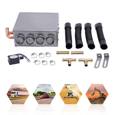 Universal Under Dash Heater 12V Heat Defroster w/ Speed Switch Car Truck 4 Ports