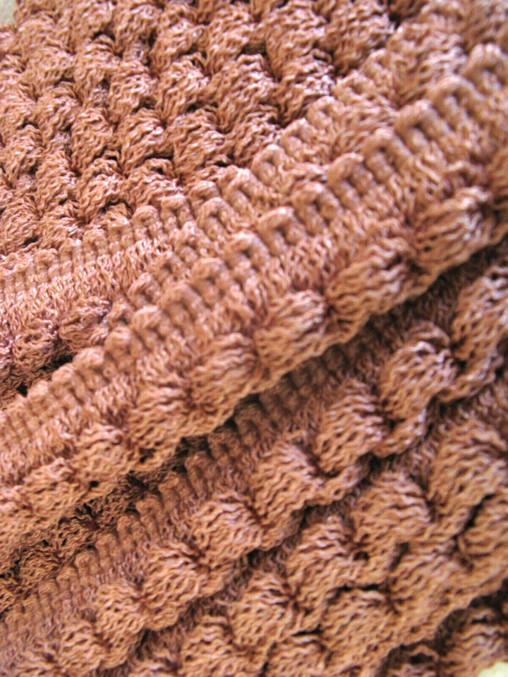 Flecos DOBLE BUCLE FLECOS 1 pulgada de ancho vintage algodón malva NOS 7 yardas 27" Foto 4 de 4