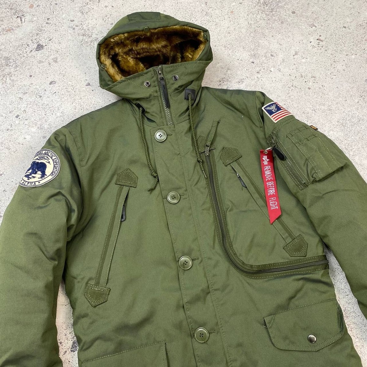 ジャケット・アウター ALPHA INDUSTRIES 50th N-3B vintage Alpha industries N-3B Flight cold weather parka 50th