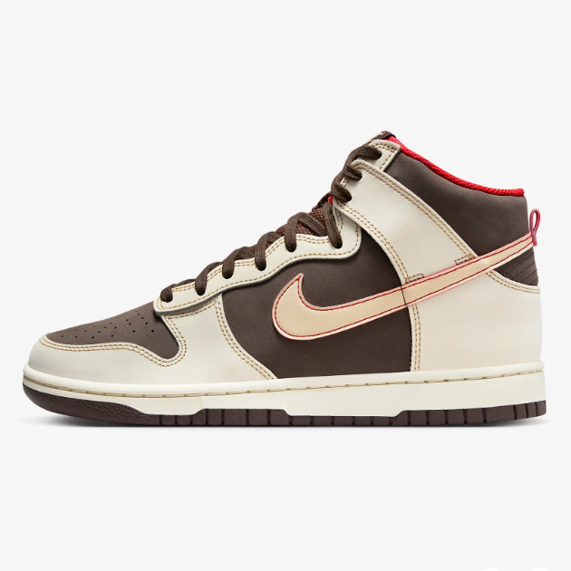 Кроссовки Nike SB Dunk High Shoes Baroque коричневого цвета/Кокосовый орех Mlik (FB8892-200) Доставлены в кратчайшие сроки