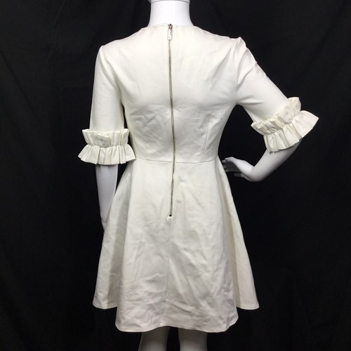 Ted Baker London Ritzi Ruffle Sleeve Skater Dress Size 1 (H3) - Picture 4 of 9