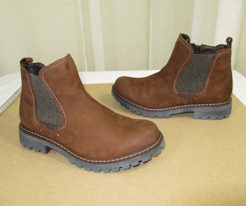 NUEVAS Botas de Cuero Josef Seibel Marta 03 Nubuck Gore & Cremallera 41/10-10.5 Brasil Marrón - Imagen 5 de 12