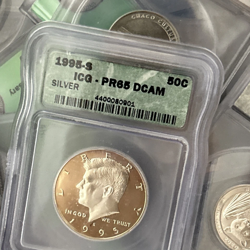 ESTATESALE US GRADED ▶PCGS NGC ANACS ICG USMINT SGS: 3 SLABS WHOLE SALE 1 SILVER - Image 4 of 4