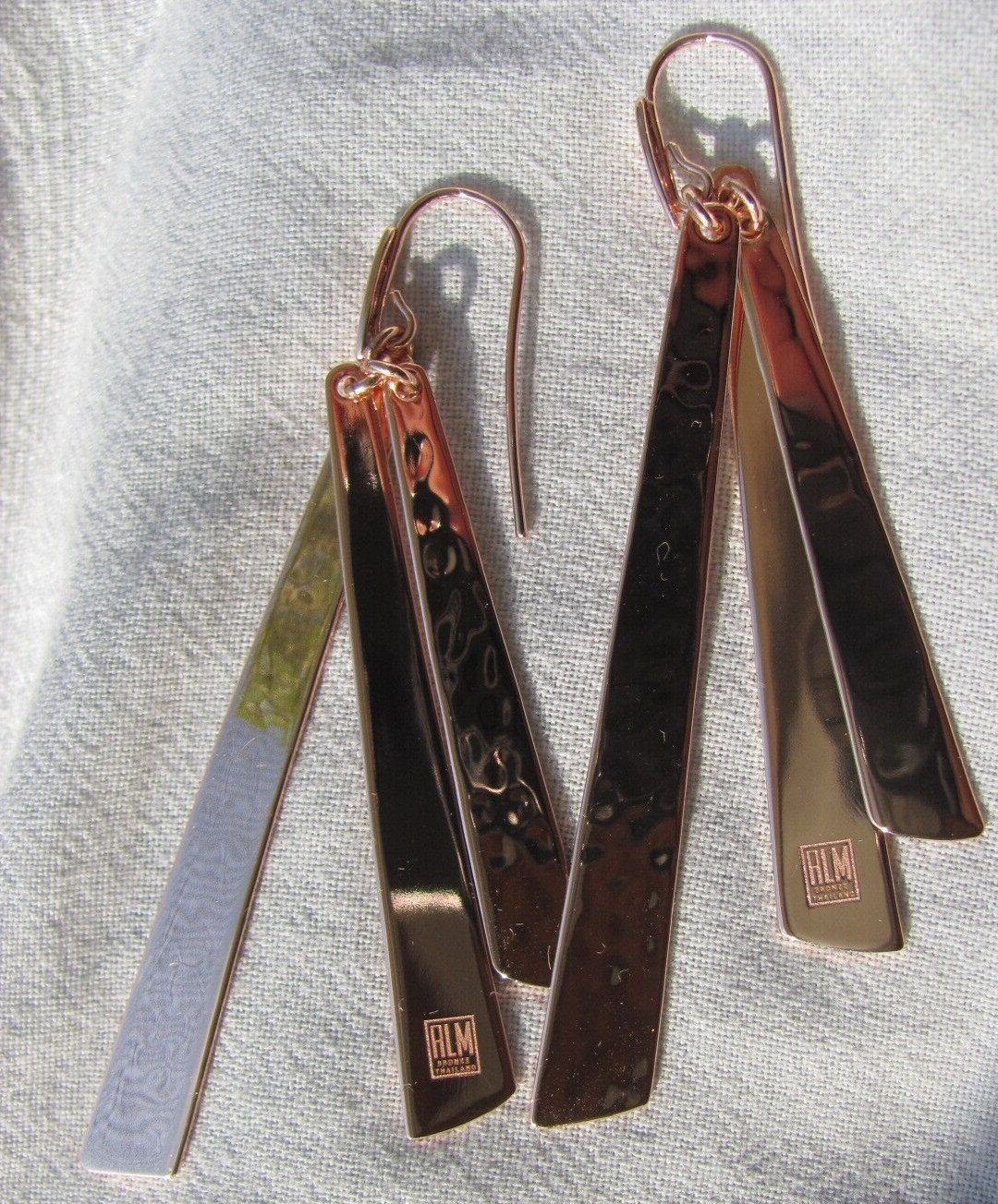 ALM Bronze Linear Chandelier Multi Dangle Hook 3+… - image 5