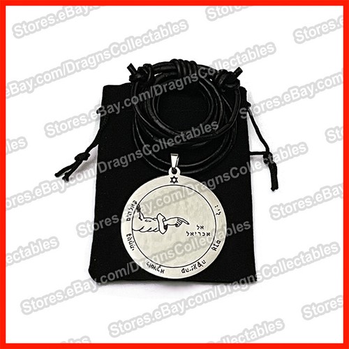 Second pentacle of the Moon King Solomon talisman sigil stainless steel necklace - 第 1/7 張圖片