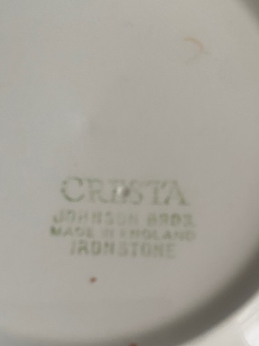 Johnson Bros Blue And White Cresta  8” Salad Bowl - Imagen 5 de 5