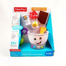 Fisher Price Laugh  Learn Magic Color Mixing Bowl With 35 Sounds Songs Phrases