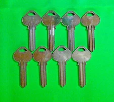 CORBIN RUSSWIN ORIGINAL KEY BLANKS   H56   6 PIN, LOT OF (8),  LOCKSMITH,NO LOGO