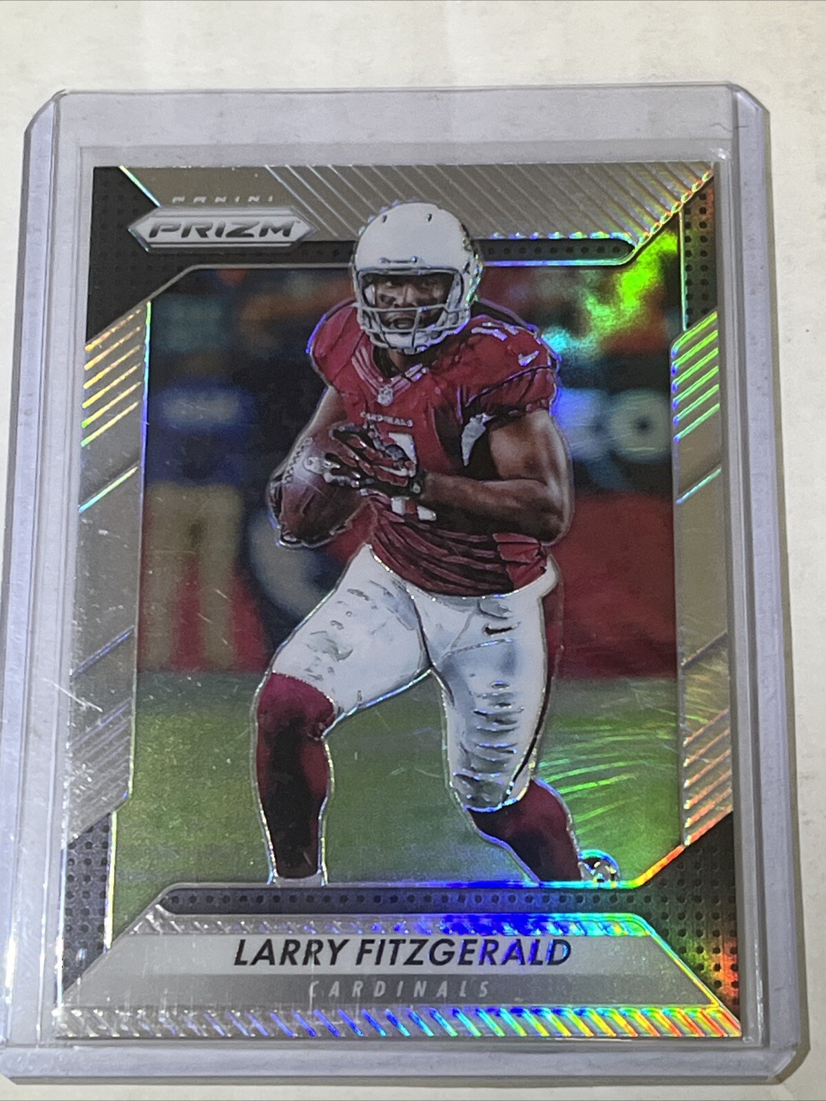 2016 Panini Prizm #63 Larry Fitzgerald Silver Prizm Arizona Cardinals