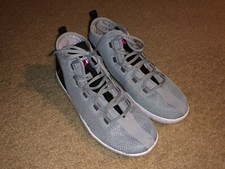 Air Jordan Jumpman Reveal GG Wolf Grey and Vivid Pink Shoes - Youth Size 6.5