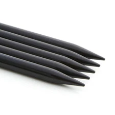 LANTERN MOON  EBONY DOUBLE POINTED KNITTING NEEDLES  US 10.75  -  7.0 MM  -  6"