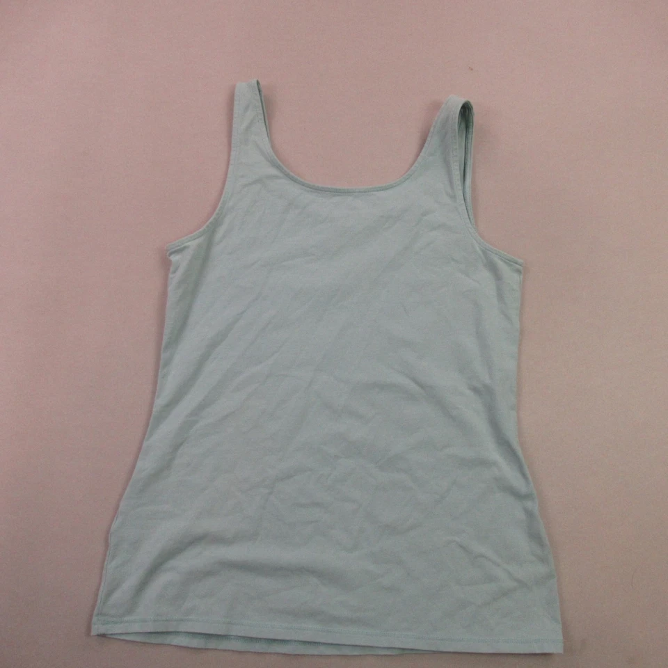 Camisa J Jill Mujer Pequeña Sin Mangas Pullover Top Informal Ligera Verde Foto 4 de 4