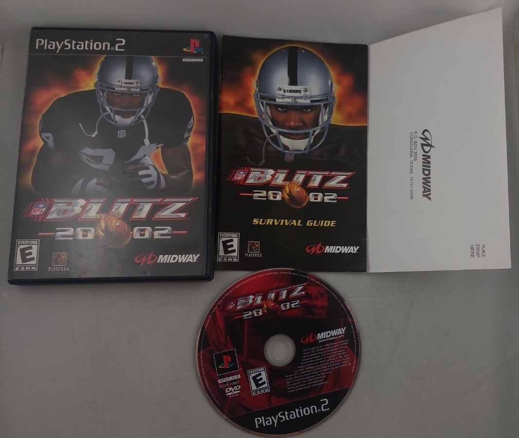 NFL Blitz 2002 20-02 (Sony PlayStation 2, PS2 2002) Complete - Tested - READ