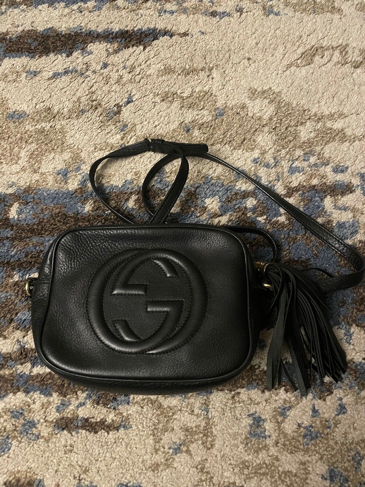 ❤️Authentic Gucci Soho Small Leather Disco Bag Black Crossbody