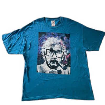 Vintage Albert Einstein Shirt 1990s Original Smoking Pipe XL made in mexico