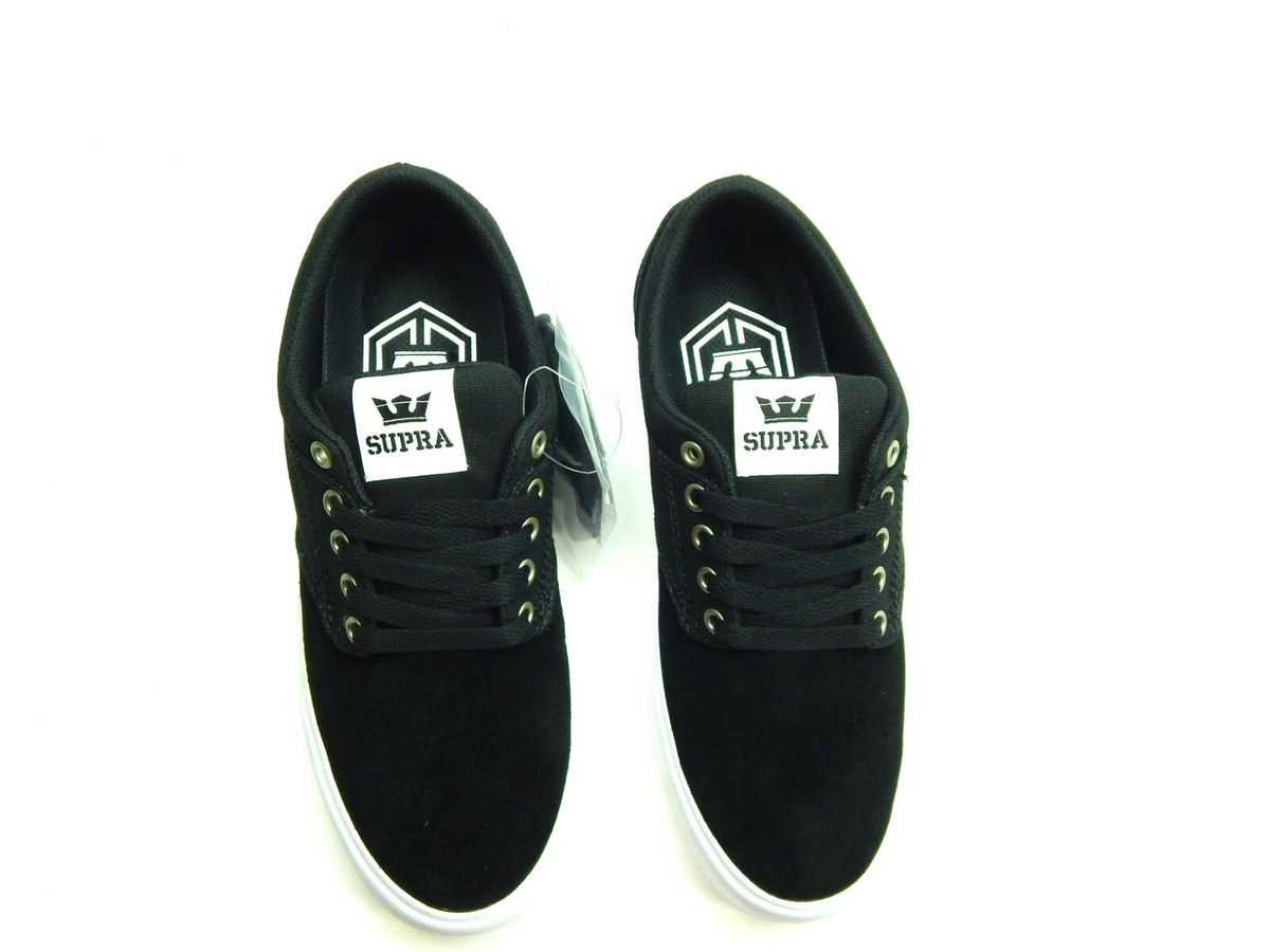 SUPRA CHINO BLACK WHITE MEN SHOES SIZE 8 | eBay
