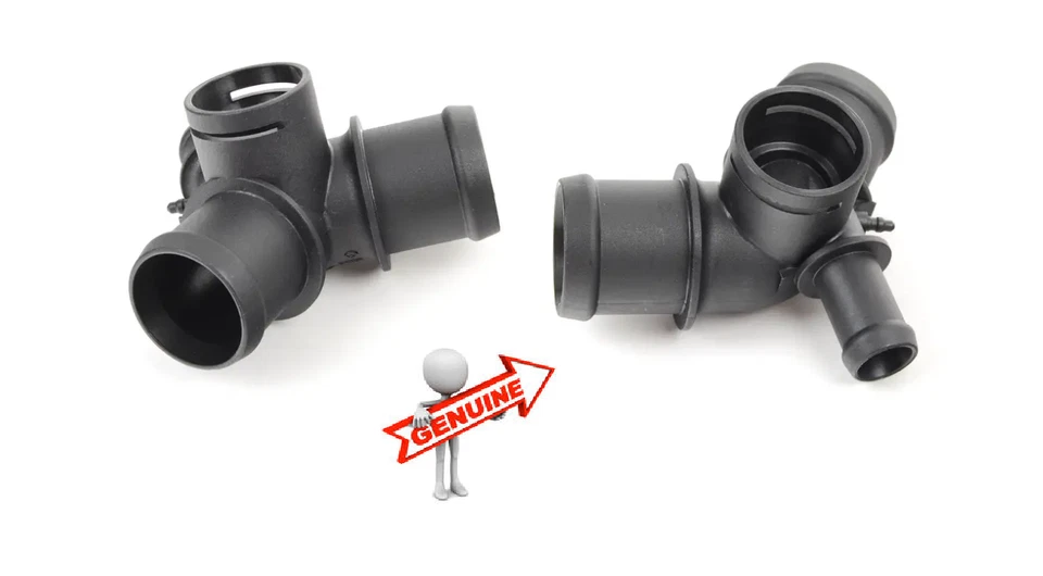 大众甲壳虫散热器上部冷却剂软管T型连接器外壳正品1C0121087B — 第 2/4 张图片