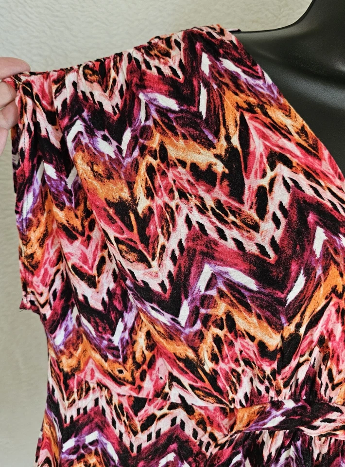 Three Seasons Maternity Womens Shirt Top Blouse Size 2X Multicolor Striped - Image 4 of 4