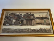 American Painting Regionalism Illustration Landscape Child Kite Impressionism