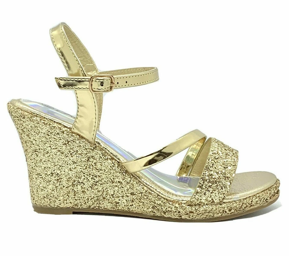 Zapatos de vestir Forever Mikki-13 dorados para mujer talla 8 Foto 3 de 4